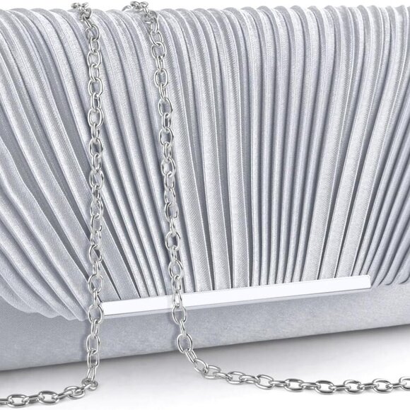 Versatile Envelope Clutch Handbag with Detachable Chain for Special Occasions - Picture 1 of 7